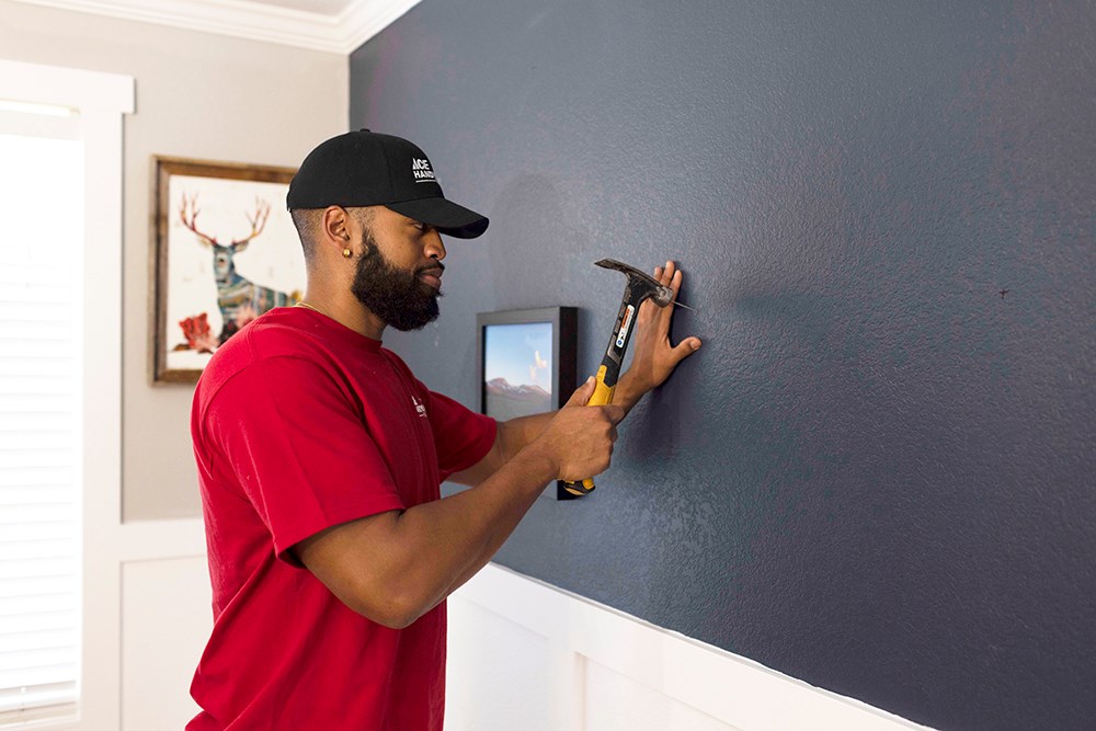 Efficient Living Room Picture Hanging & Assembly | Ace Handyman ...
